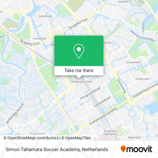 Simon Tahamata Soccer Academy Karte