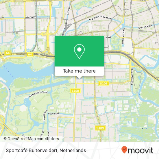 Sportcafé Buitenveldert, Van der Boechorststraat 38 map