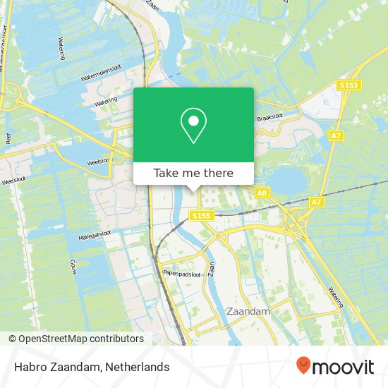 Habro Zaandam, Jonkerplantsoen 2A map