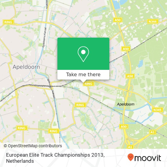 European Elite Track Championships 2013, De Voorwaarts 55 map