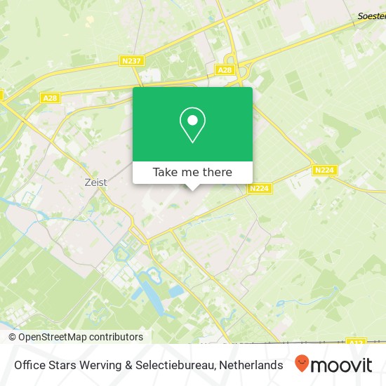 Office Stars Werving & Selectiebureau, Pauw van Wieldrechtlaan 2 map