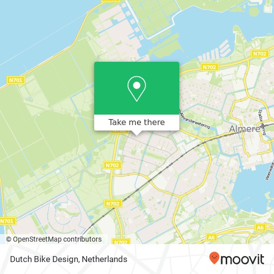 Dutch Bike Design, Trombonestraat 53 map