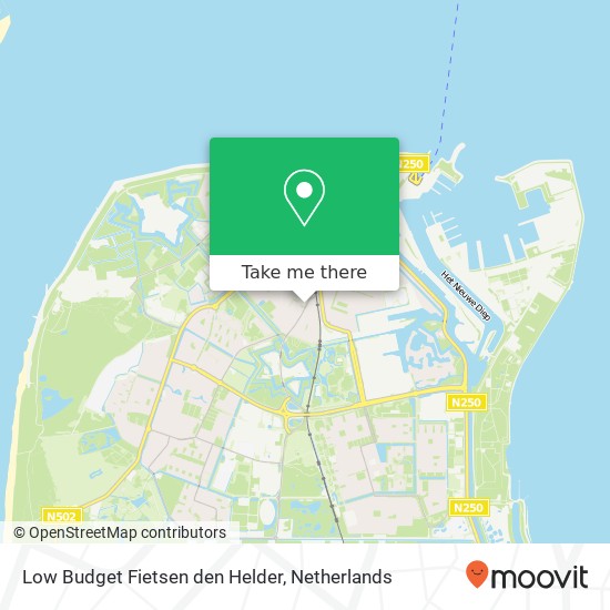 Low Budget Fietsen den Helder, Brakkeveldweg 136 map