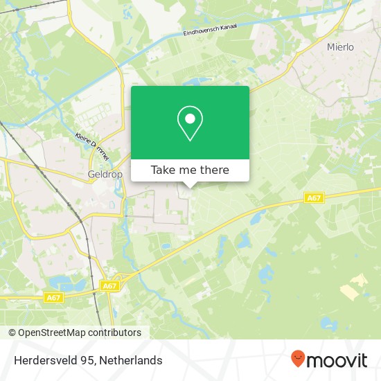 Herdersveld 95, 5665 JM Geldrop map