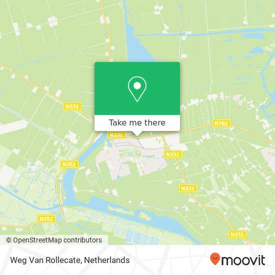 Weg Van Rollecate, 8325 PA Vollenhove map