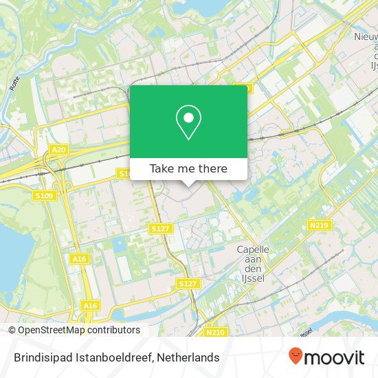 Brindisipad Istanboeldreef, 3067 Rotterdam map