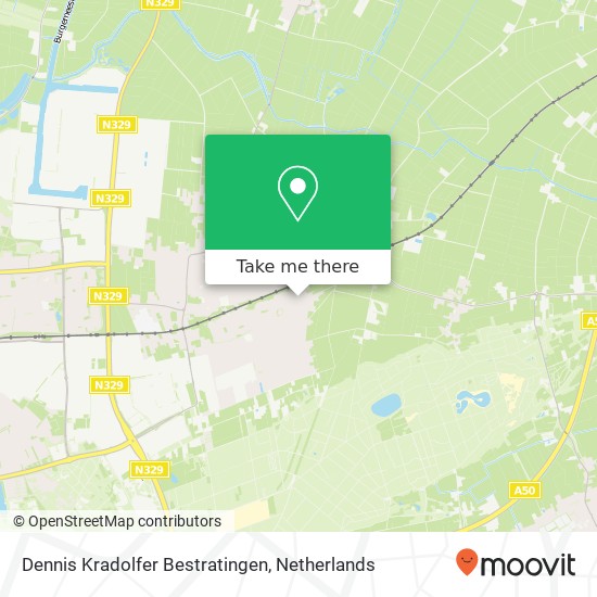 Dennis Kradolfer Bestratingen, Bergse Heihoek 18 Karte