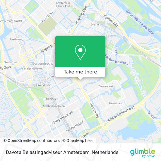 Davota Belastingadviseur Amsterdam map