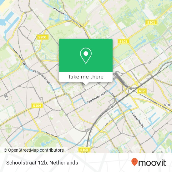 Schoolstraat 12b, 2511 AX Den Haag Karte