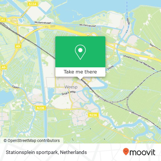 Stationsplein sportpark, 1382 RV Weesp map