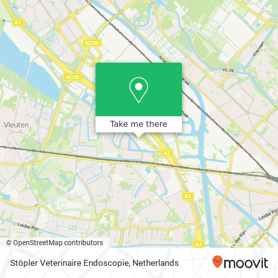 Stöpler Veterinaire Endoscopie, Middenwetering 1 map