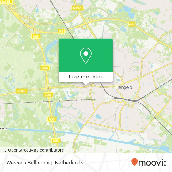 Wessels Ballooning, Deldenerstraat 264 map