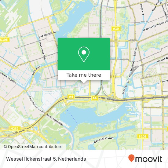 Wessel Ilckenstraat 5, 1066 GX Amsterdam map
