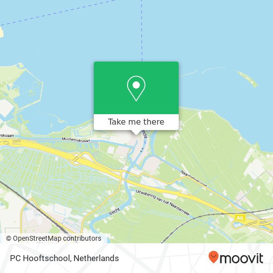 PC Hooftschool, Hugo de Grootstraat Karte