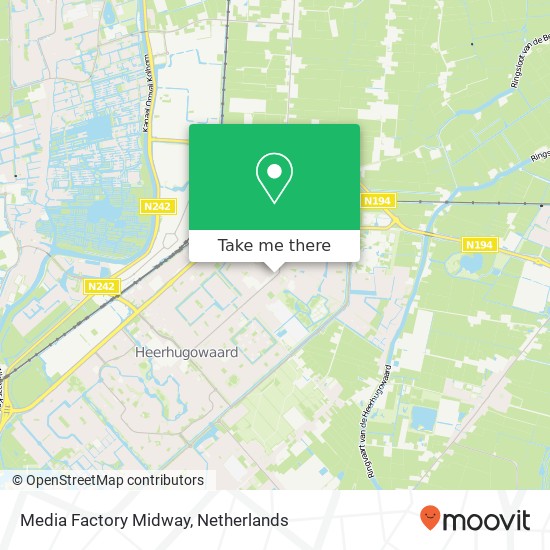 Media Factory Midway, Middenweg map