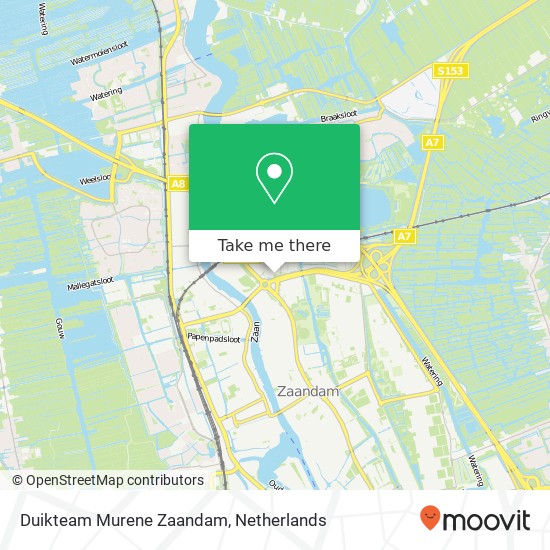 Duikteam Murene Zaandam, Karel Lotsylaan 10 map