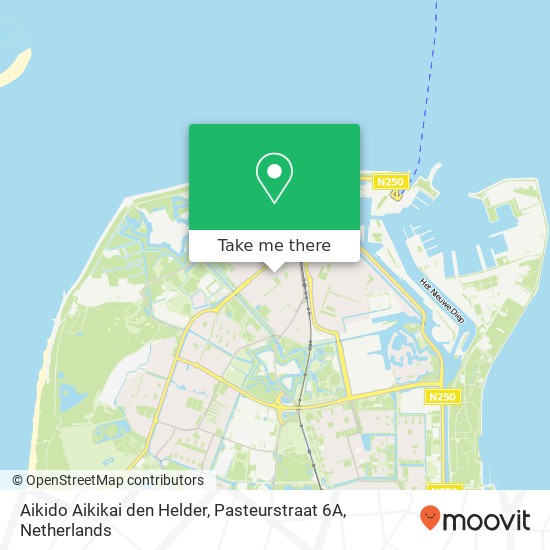 Aikido Aikikai den Helder, Pasteurstraat 6A map