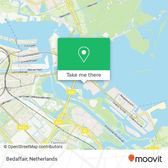 Bedaffair, Navigatiepad map