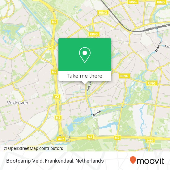 Bootcamp Veld, Frankendaal Karte