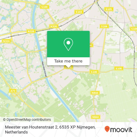 Meester van Houtenstraat 2, 6535 XP Nijmegen map