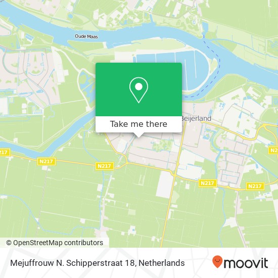 Mejuffrouw N. Schipperstraat 18, 3262 GJ Oud-Beijerland map