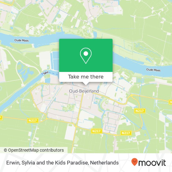 Erwin, Sylvia and the Kids Paradise map