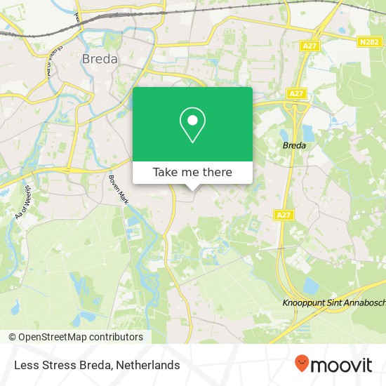 Less Stress Breda, Lorentzstraat 98 map