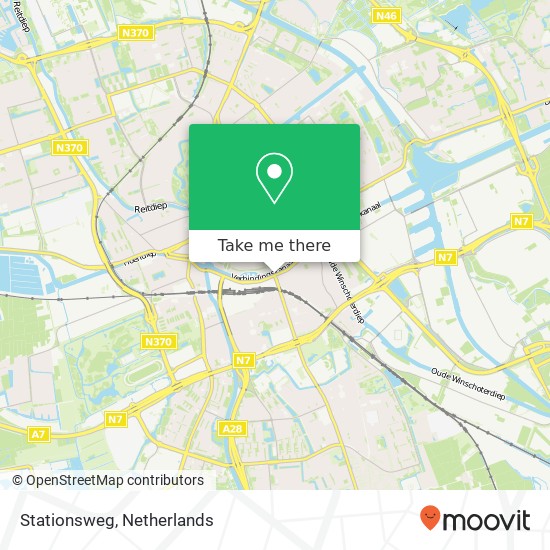 Stationsweg, 9724 Groningen map