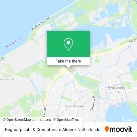 Begraafplaats & Crematorium Almere map