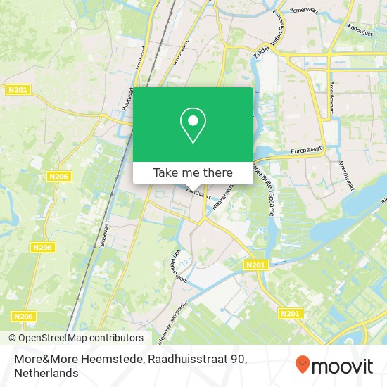 More&More Heemstede, Raadhuisstraat 90 Karte