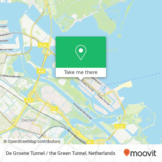 De Groene Tunnel / the Green Tunnel map