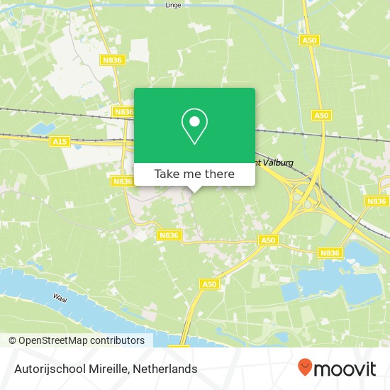 Autorijschool Mireille, Dorpswei 28 map