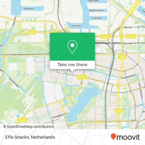 Effe Snacks, Burgemeester van Leeuwenlaan 75 map