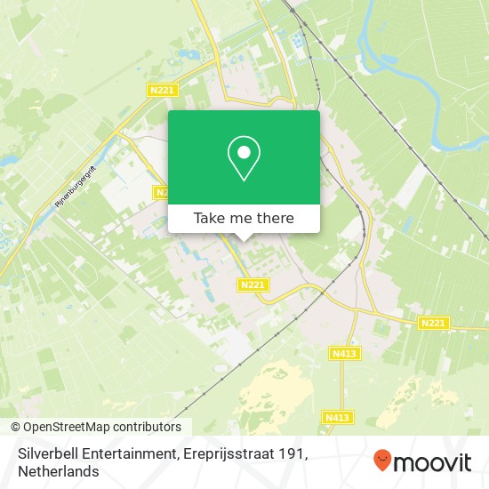 Silverbell Entertainment, Ereprijsstraat 191 map