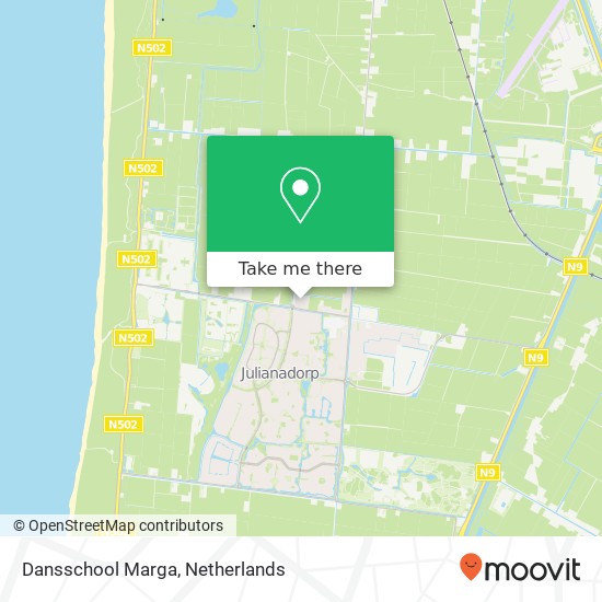 Dansschool Marga, Meester Daarnhouwerstraat 8 map