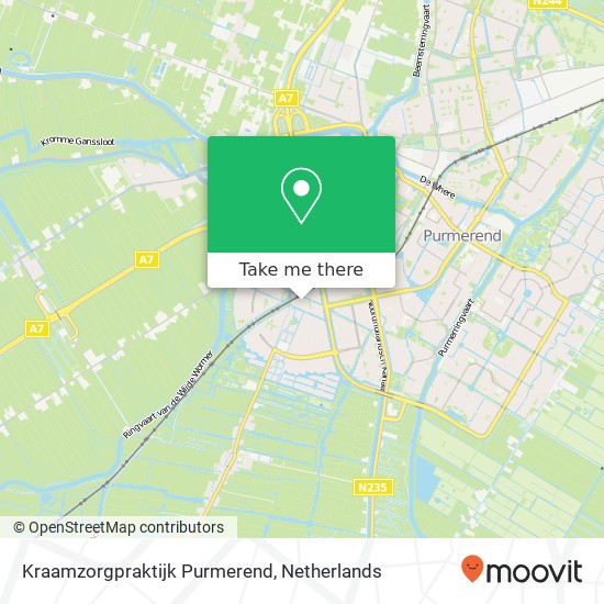 Kraamzorgpraktijk Purmerend, Abel Tasmanplein 3 Karte