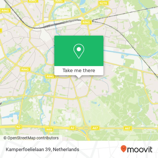 Kamperfoelielaan 39, 5643 BB Eindhoven Karte