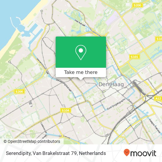 Serendipity, Van Brakelstraat 79 map