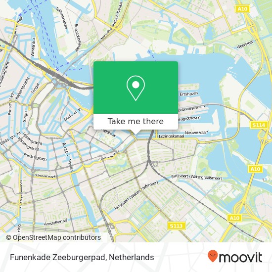 Funenkade Zeeburgerpad, 1018 AH,1018 AH Amsterdam map