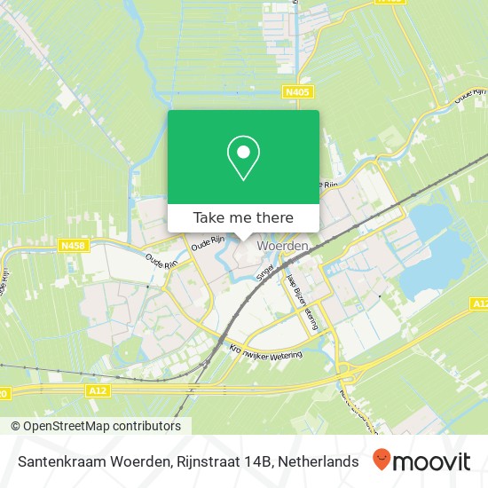 Santenkraam Woerden, Rijnstraat 14B Karte