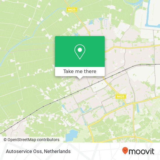 Autoservice Oss map