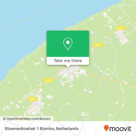 Bloemenboetiek 't Blomke, Vrijhof 9 map