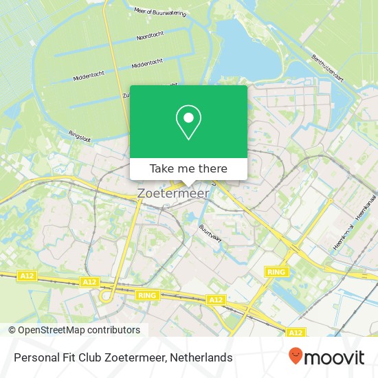 Personal Fit Club Zoetermeer, Duitslandlaan 430 map
