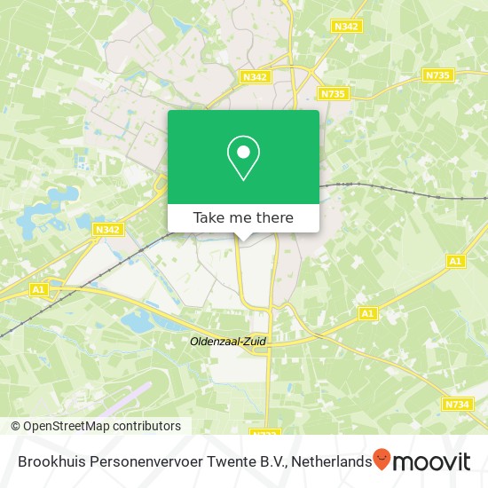 Brookhuis Personenvervoer Twente B.V. Karte
