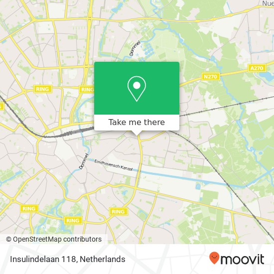 Insulindelaan 118, 5613 BT Eindhoven Karte