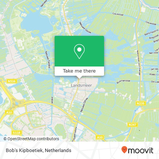 Bob's Kipboetiek, Tormentilstraat 2A map