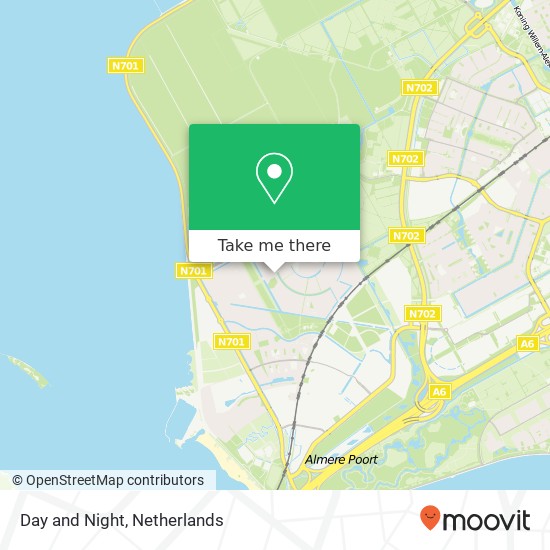 Day and Night, Thorstraat 2 map