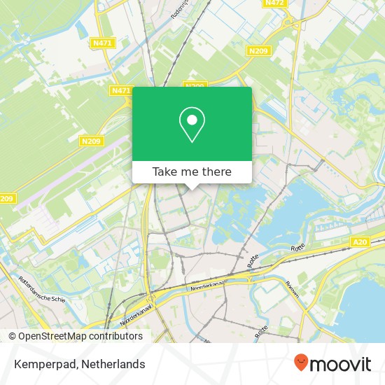 Kemperpad, 3052 VJ Rotterdam map