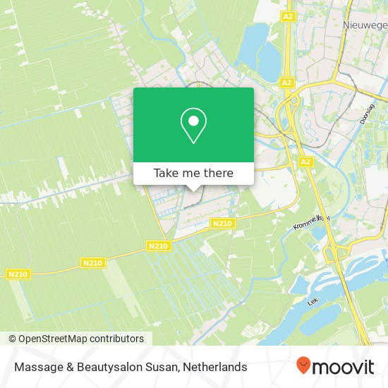 Massage & Beautysalon Susan, Boedapestlaan 62 map