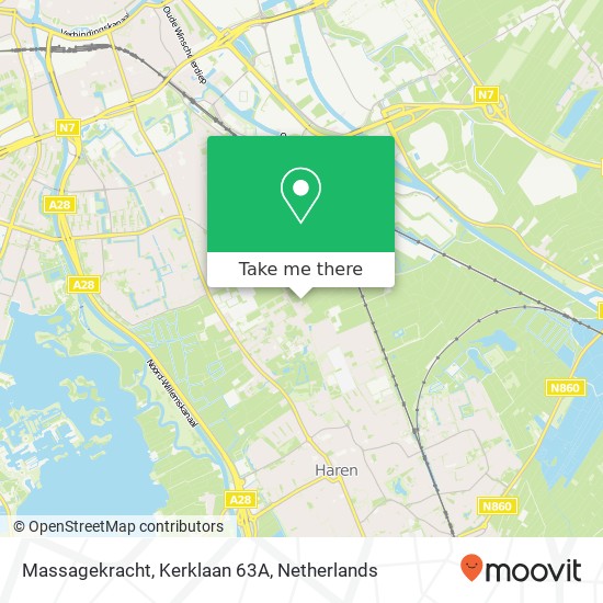 Massagekracht, Kerklaan 63A map